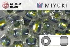 MIYUKI丸シードビーズ (RR11-3201) 丸小ビーズ 11/0 - Magic Golden Olive Lined Crystal