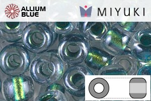MIYUKI丸シードビーズ (RR11-3205) 丸小ビーズ 11/0 - Magic Emerald Marine Lined Crystal - ウインドウを閉じる