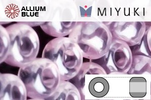 MIYUKI Round Rocailles Seed Beads (RR11-3503) 11/0 Small - Transparent Pale Rose Luster - Haga Click en la Imagen para Cerrar