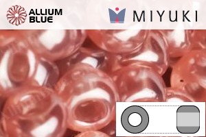 MIYUKI Round Rocailles Seed Beads (RR11-3507) 11/0 Small - Transparent Salmon Luster - Click Image to Close