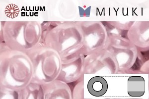 MIYUKI Round Rocailles Seed Beads (RR11-3508) 11/0 Small - Transparent Pale Rose Luster - Click Image to Close