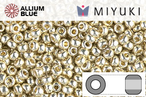 MIYUKI Round Rocailles Seed Beads (RR11-4201) 11/0 Small - DURACOAT Galvanized Silver - Click Image to Close