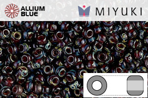 MIYUKI Round Rocailles Seed Beads (RR11-4504) 11/0 Small - Transparent Ruby Picasso - Haga Click en la Imagen para Cerrar