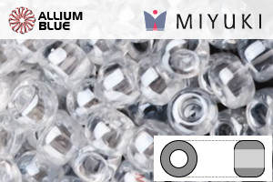 MIYUKI Round Rocailles Seed Beads (RR8-0160) 8/0 Large - Crystal Luster - Haga Click en la Imagen para Cerrar