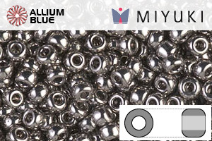 MIYUKI Round Rocailles Seed Beads (RR8-0190) 8/0 Large - Nickel Plated - 關閉視窗 >> 可點擊圖片