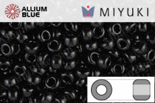 MIYUKI Round Rocailles Seed Beads (RR8-0401) 8/0 Large - Black