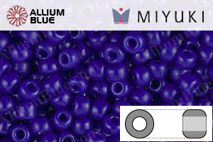 MIYUKI Round Rocailles Seed Beads (RR8-0414) 8/0 Large - Opaque Cobalt