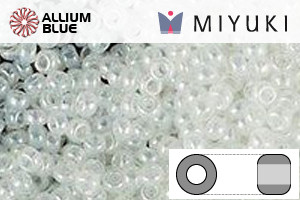 MIYUKI Round Rocailles Seed Beads (RR8-0511) 8/0 Large - Crystal Ceylon - Haga Click en la Imagen para Cerrar