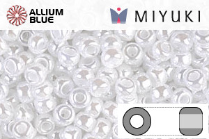 MIYUKI Round Rocailles Seed Beads (RR8-0528) 8/0 Large - Ceylon White - Click Image to Close