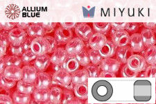 MIYUKI Round Rocailles Seed Beads (RR8-0535) 8/0 Large - Carnation Pink Ceylon