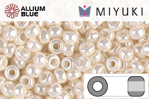 MIYUKI Round Rocailles Seed Beads (RR8-0592) 8/0 Large - Antique Ivory Pearl Ceylon - Haga Click en la Imagen para Cerrar