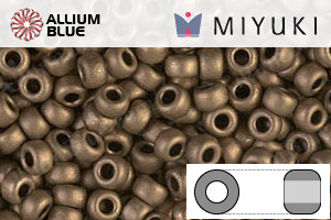 MIYUKI Round Rocailles Seed Beads (RR8-2006) 8/0 Large - Matte Metallic Dark Bronze - 關閉視窗 >> 可點擊圖片