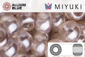 MIYUKI Round Rocailles Seed Beads (RR8-3502) 8/0 Large - Transparent Light Tan Luster - Haga Click en la Imagen para Cerrar