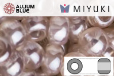 MIYUKI Round Rocailles Seed Beads (RR8-3502) 8/0 Large - Transparent Light Tan Luster