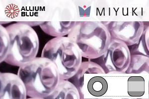 MIYUKI Round Rocailles Seed Beads (RR8-3503) 8/0 Large - Transparent Pale Rose Luster - Haga Click en la Imagen para Cerrar