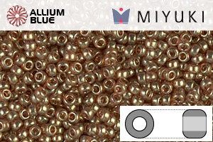 MIYUKI Round Rocailles Seed Beads (RR15-0311) 15/0 Extra Small - Topaz Gold Luster - 關閉視窗 >> 可點擊圖片