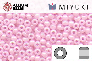 MIYUKI Round Rocailles Seed Beads (RR15-0531) 15/0 Extra Small - Pink Ceylon - Click Image to Close