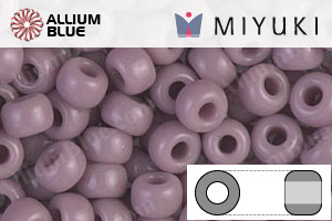 MIYUKI Round Rocailles Seed Beads (RR6-0410) 6/0 Extra Large - Opaque Mauve - 关闭视窗 >> 可点击图片