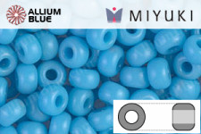 MIYUKI Round Rocailles Seed Beads (RR6-0413) 6/0 Extra Large - Opaque Turquoise Blue