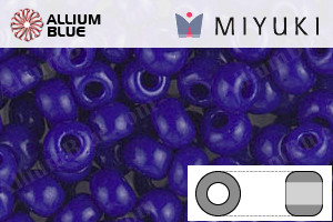 MIYUKI Round Rocailles Seed Beads (RR6-0414) 6/0 Extra Large - Opaque Cobalt