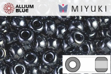 MIYUKI Round Rocailles Seed Beads (RR6-0451) 6/0 Extra Large - Metallic Gunmetal