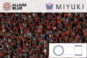 MIYUKI Delica® Seed Beads (DB2263) 11/0 Round - Opaque Red Picasso - 关闭视窗 >> 可点击图片