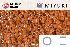 MIYUKI Delica® Seed Beads (DB2274) 11/0 Round - Opaque Glazed Persimmon