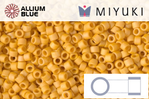 MIYUKI Delica® Seed Beads (DB2285) 11/0 Round - Matte Opaque Glazed Banana - Click Image to Close