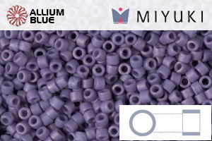 MIYUKI Delica® Seed Beads (DB2293) 11/0 Round - Matte Opaque Glazed Lupine - Click Image to Close