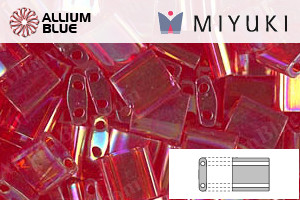 MIYUKI TILA Beads (TL-0254) - Transparent Red AB - Haga Click en la Imagen para Cerrar