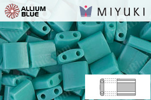 MIYUKI TILA™ Beads (TL-0412) - Opaque Turquoise Green - Click Image to Close