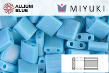 MIYUKI TILA™ Beads (TL-0413FR) - Matte Opaque Turquoise Blue AB