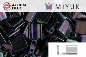 MIYUKI TILA Beads (TL-0454) - Metallic Dark Plum Iris - Haga Click en la Imagen para Cerrar