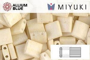 MIYUKI TILA Beads (TL-2021) - Matte Opaque Cream - 关闭视窗 >> 可点击图片