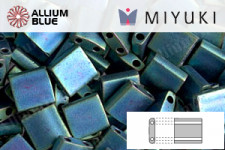 MIYUKI TILA™ Beads (TL-2064) - Matte Metallic Blue Green Iris