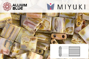 MIYUKI TILA Beads (TL-4512) - Opaque Yellow Picasso - 关闭视窗 >> 可点击图片