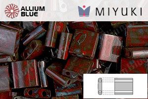 MIYUKI TILA™ Beads (TL-4521) - Opaque Red Picasso - Click Image to Close