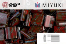 MIYUKI TILA™ Beads (TL-4521) - Opaque Red Picasso