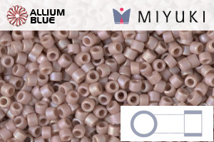 MIYUKI Delica® Seed Beads (DB2305) 11/0 Round - Matte Opaque Glazed Beige AB