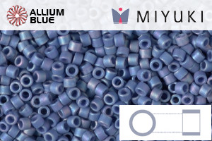 MIYUKI Delica® Seed Beads (DB2317) 11/0 Round - Matte Opaque Glazed Bayberry AB - Haga Click en la Imagen para Cerrar