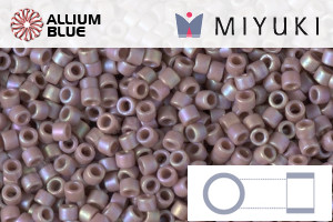 MIYUKI Delica® Seed Beads (DB2321) 11/0 Round - Matte Opaque Glazed Dark Beige AB - 關閉視窗 >> 可點擊圖片