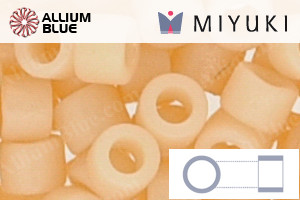 MIYUKI Delica® Seed Beads (DB2351) 11/0 Round - Duracoat Opaque Dyed Pale Peach - Click Image to Close