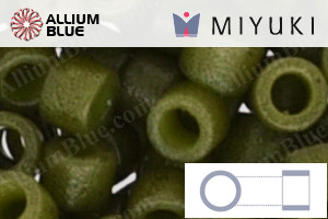 MIYUKIデリカビーズ (DB2357) 11/0 丸 - Duracoat Opaque Dyed Olive - ウインドウを閉じる