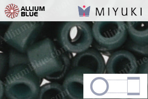 MIYUKI Delica® Seed Beads (DB2358) 11/0 Round - Duracoat Opaque Dyed Evergreen - Click Image to Close