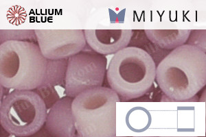 MIYUKI Delica® Seed Beads (DB2361) 11/0 Round - Duracoat Opaque Dyed Pale Wisteria - Click Image to Close