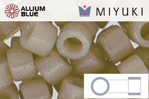 MIYUKI Delica® Seed Beads (DB2363) 11/0 Round - Duracoat Opaque Dyed Oyster - 關閉視窗 >> 可點擊圖片