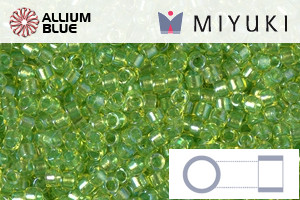 MIYUKI Delica® Seed Beads (DB2376) 11/0 Round - Inside Dyed Chartreuse - Click Image to Close