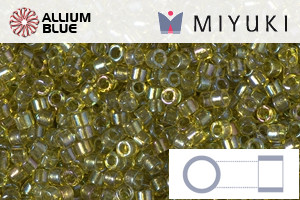 MIYUKI Delica® Seed Beads (DB2377) 11/0 Round - Inside Dyed Lime - Click Image to Close