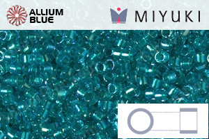 MIYUKI Delica® Seed Beads (DB2380) 11/0 Round - Inside Dyed Teal - 關閉視窗 >> 可點擊圖片