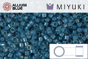 MIYUKI Delica® Seed Beads (DB2384) 11/0 Round - Inside Dyed Stormy